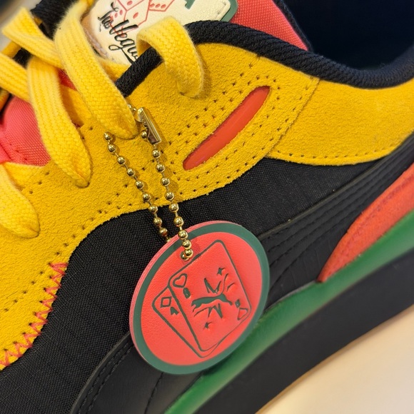 Puma Style Rider Vegas Flagship Men’s Sneakers size 11 Black/Yellow/Green/Pink - Picture 4 of 8